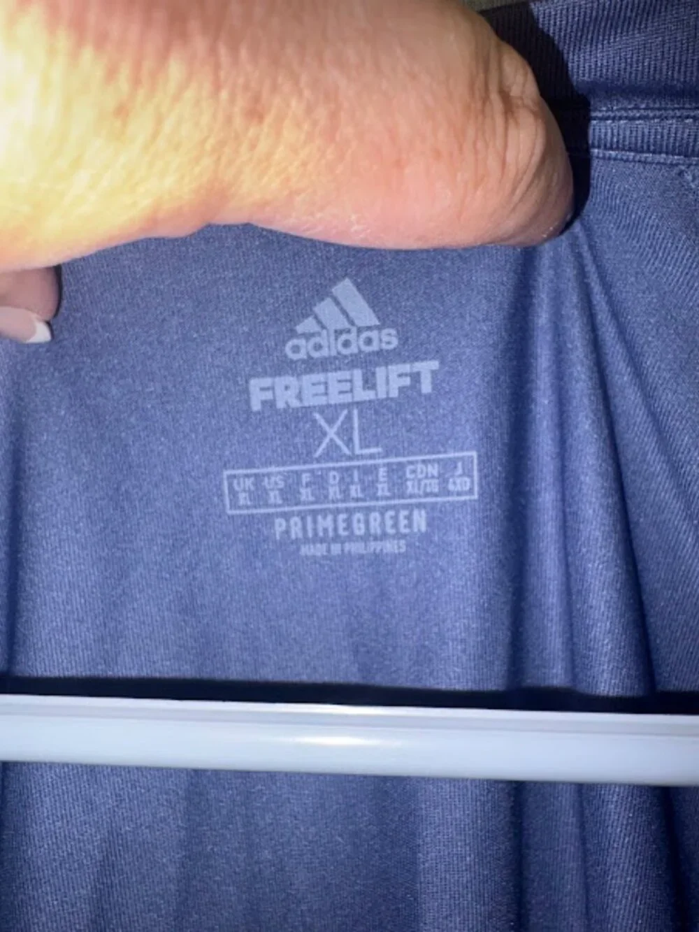 Adidas Freelift Aeroready Blue Short Sleeve Size XL